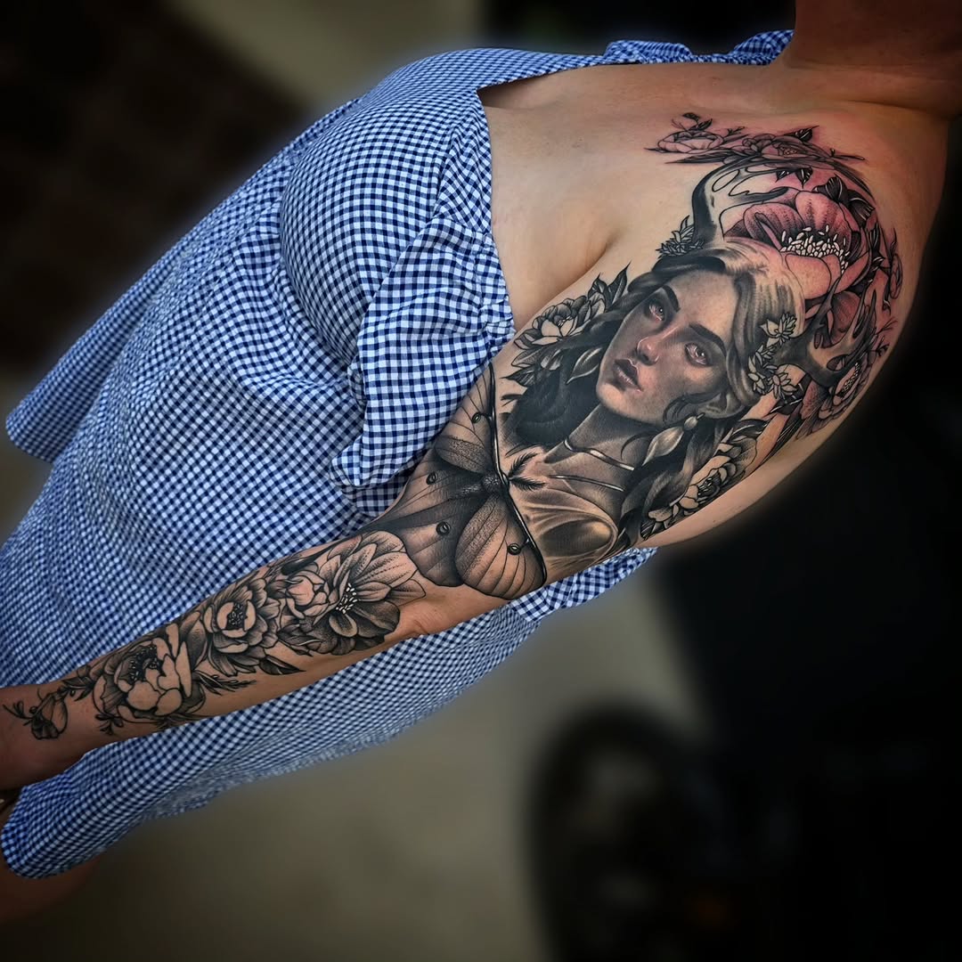Tattoo by @zalanaxink โ realism, black_and_grey