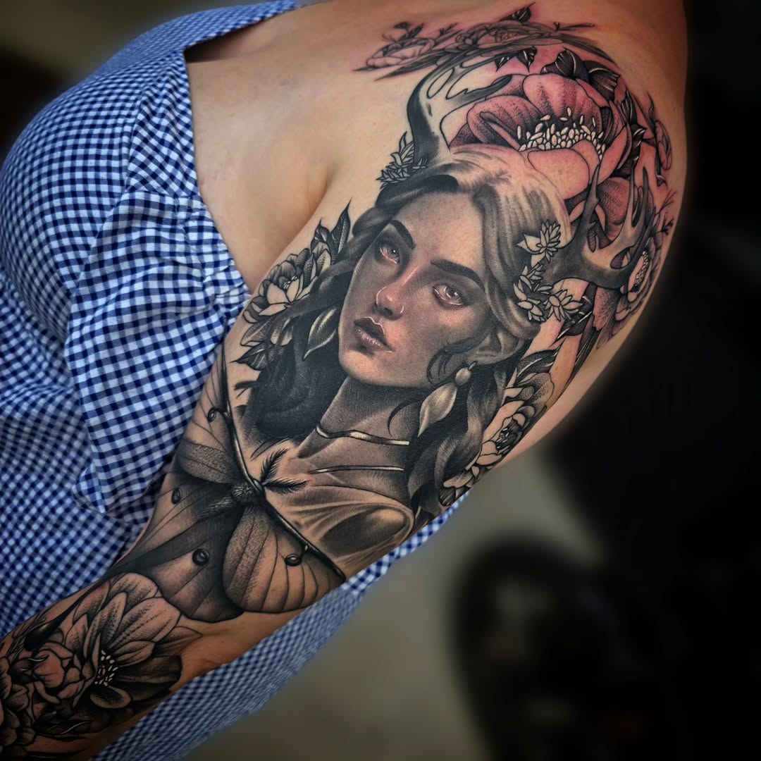 Tattoo by @zalanaxink โ black_and_grey, realism