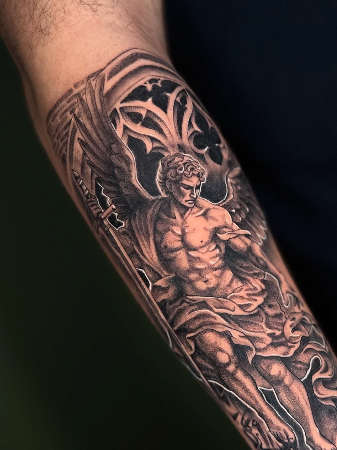 Tattoo by @thundercvt — black_and_grey, realism