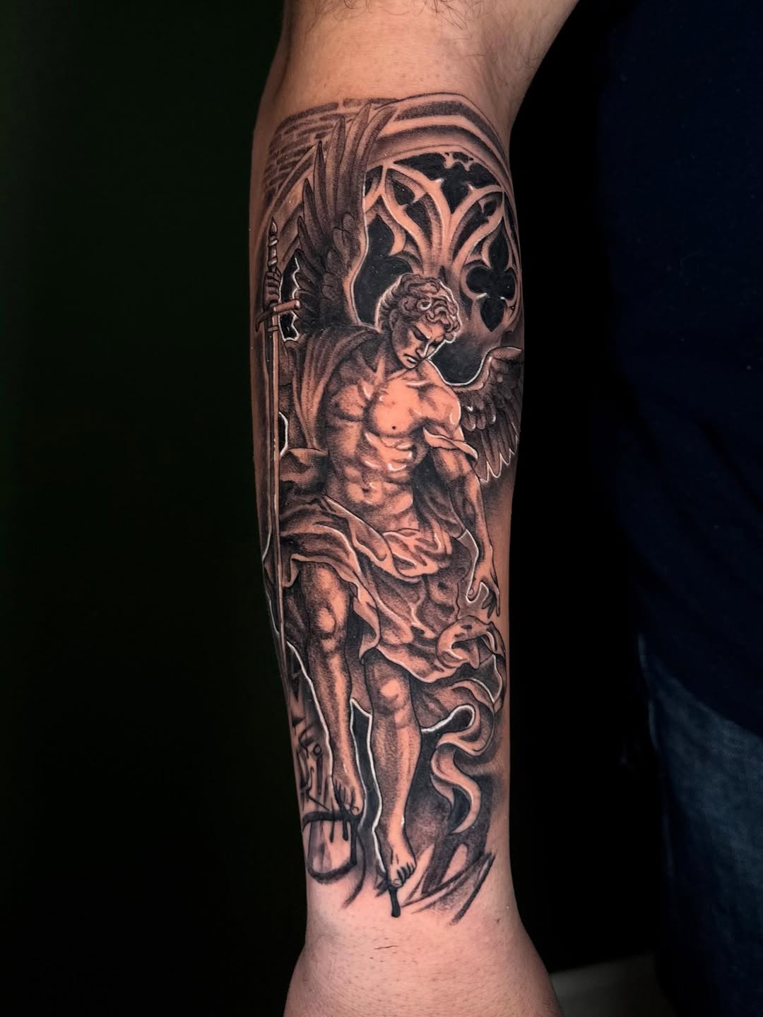 Tattoo by @thundercvt — realism, black_and_grey