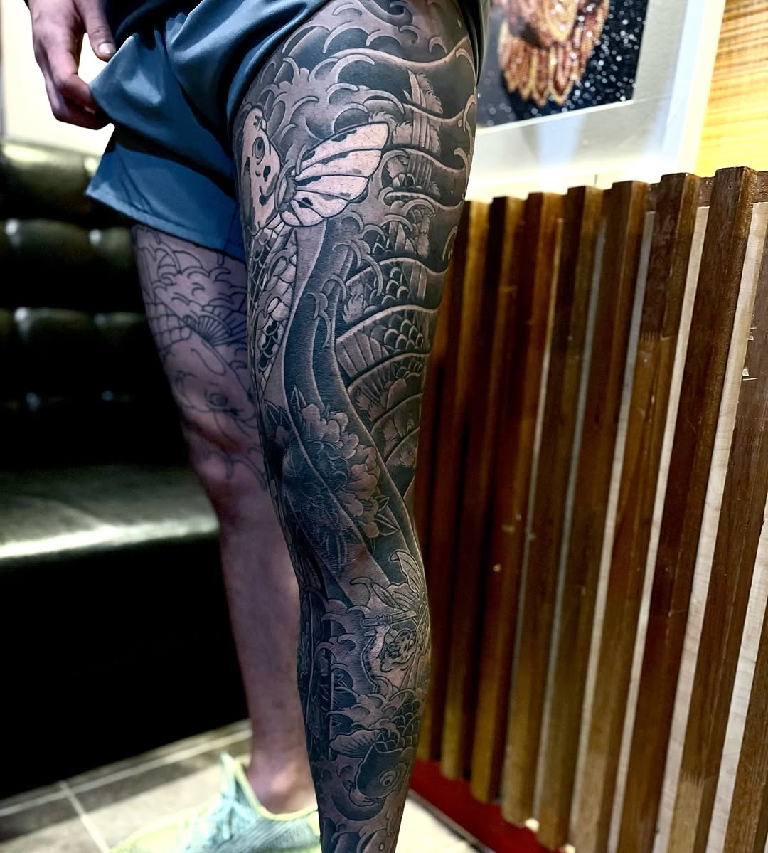 Tattoo by @noir_by_jm — japanese_irezumi, black_and_grey