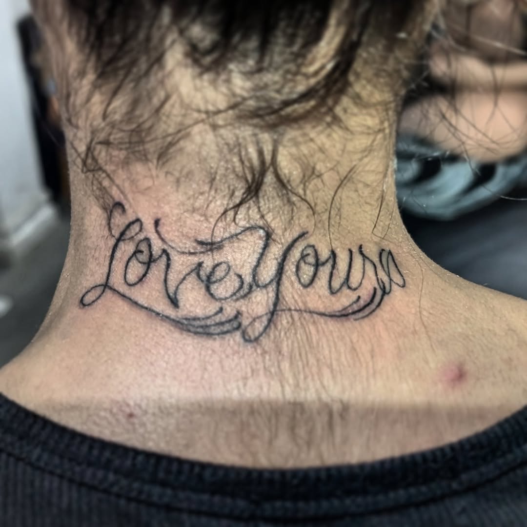 Tattoo by @freelanceink14 — lettering_script, fine_line