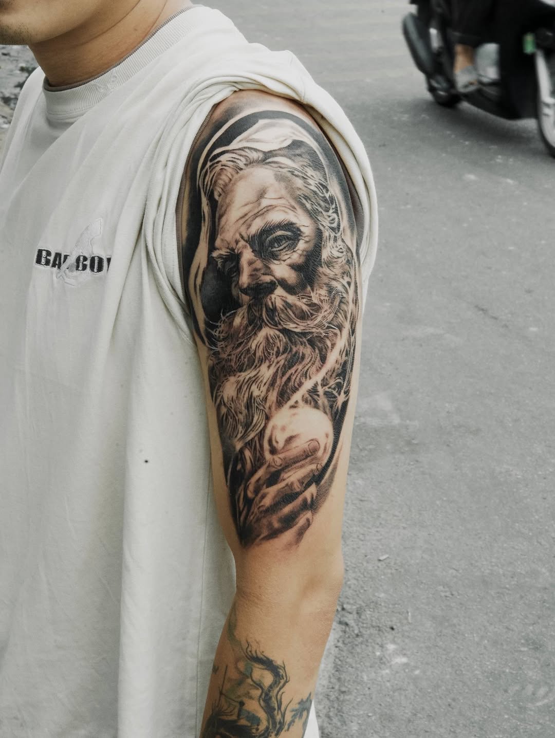 Tattoo by @justf.clara — realism, black_and_grey