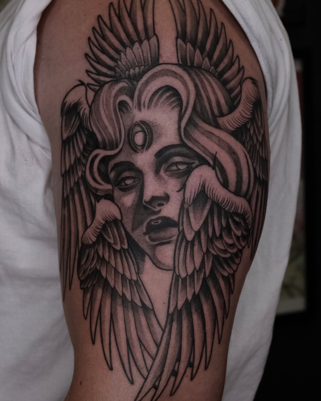Tattoo by @danielm.ttt — black_and_grey, realism