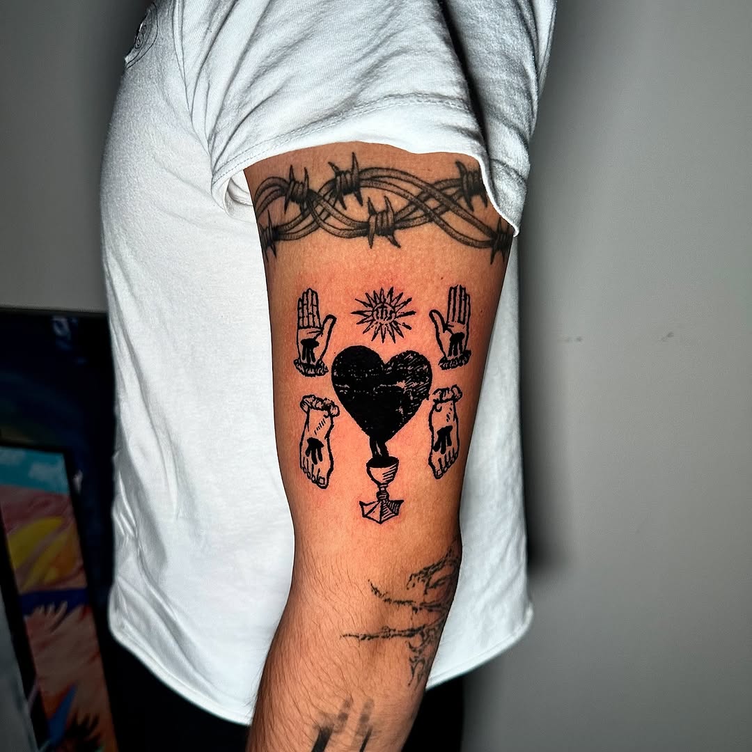 Tattoo by @matthew.hall.tattoo — blackwork, ignorant