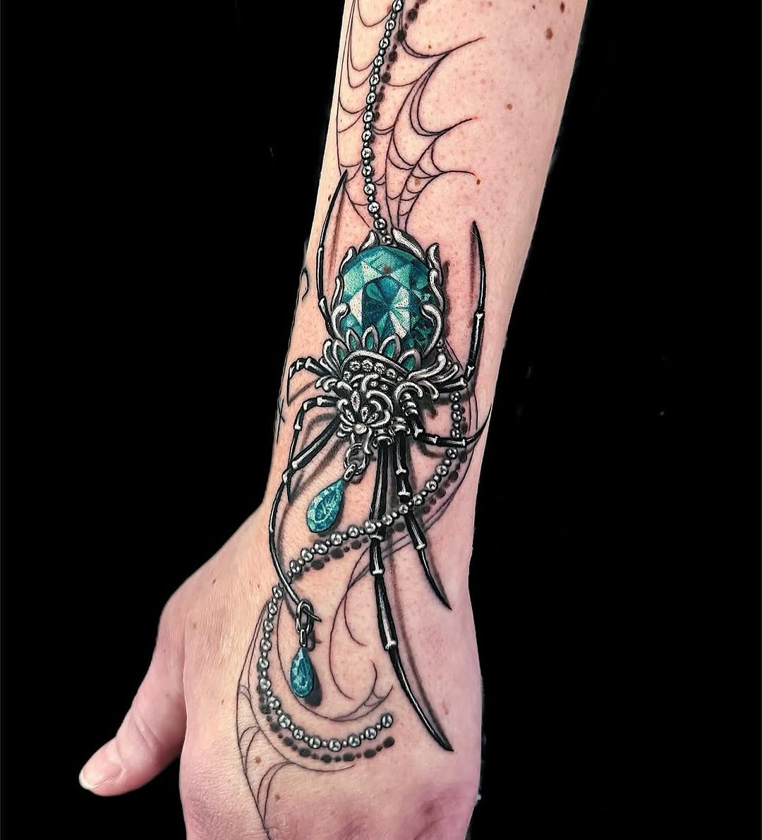 Tattoo by @amberstrangetattoos โ realism, black_and_grey
