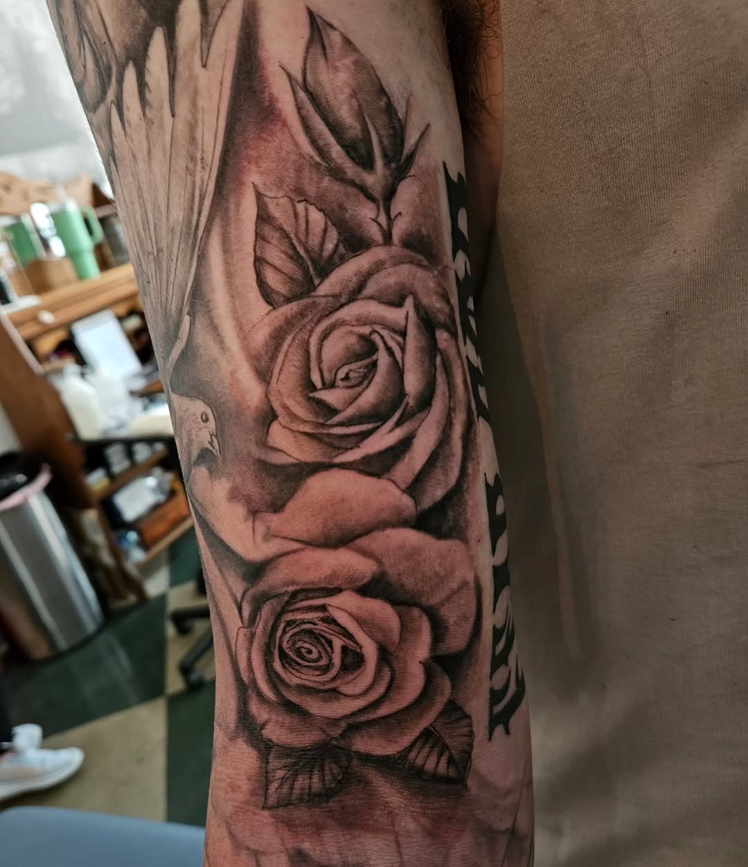 Tattoo by @davidnashart — black_and_grey, realism