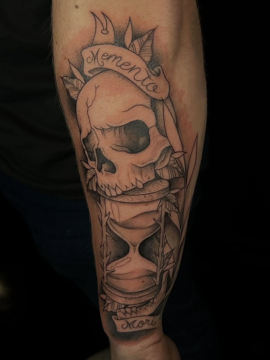 Tattoo by @kp_inktattoos_ โ black_and_grey, lettering_script