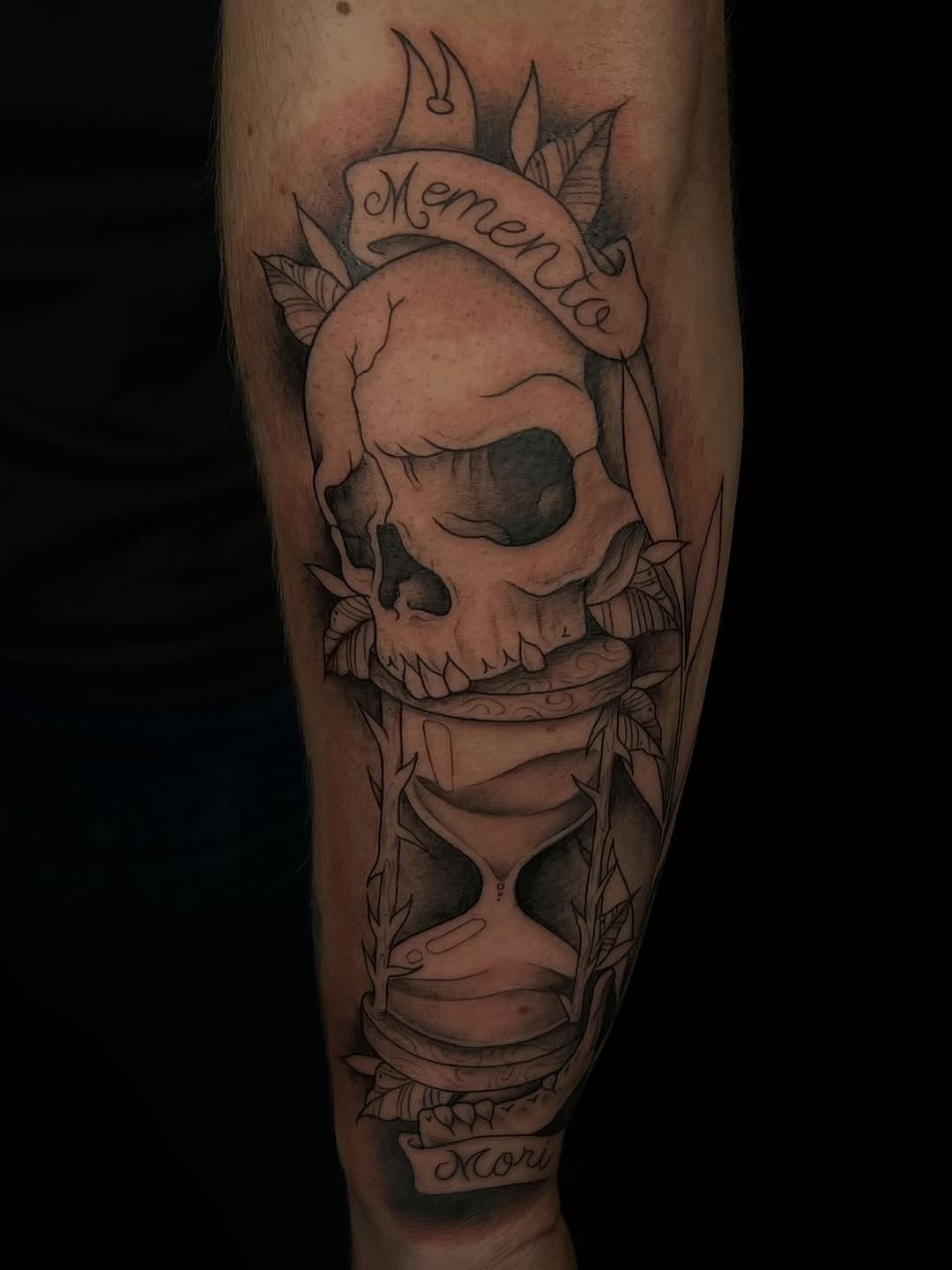 Tattoo by @kp_inktattoos_ โ black_and_grey, lettering_script