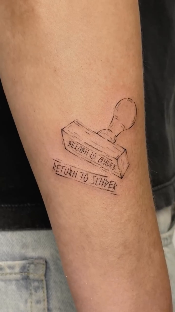 Tattoo by @starofdreams.tatt — illustrative, lettering_script