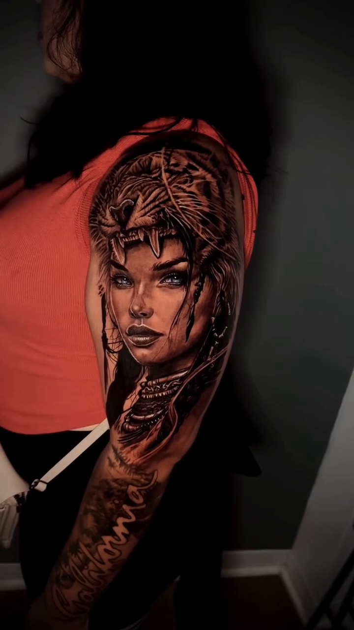 Tattoo by @imjusdifferent — realism, black_and_grey