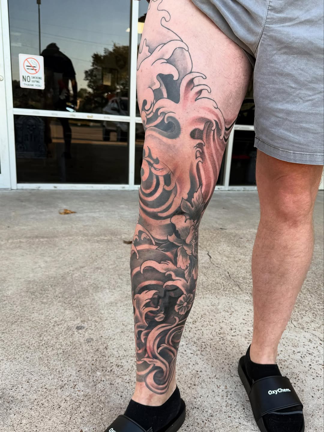 Tattoo by @candybrainink — japanese_irezumi, black_and_grey