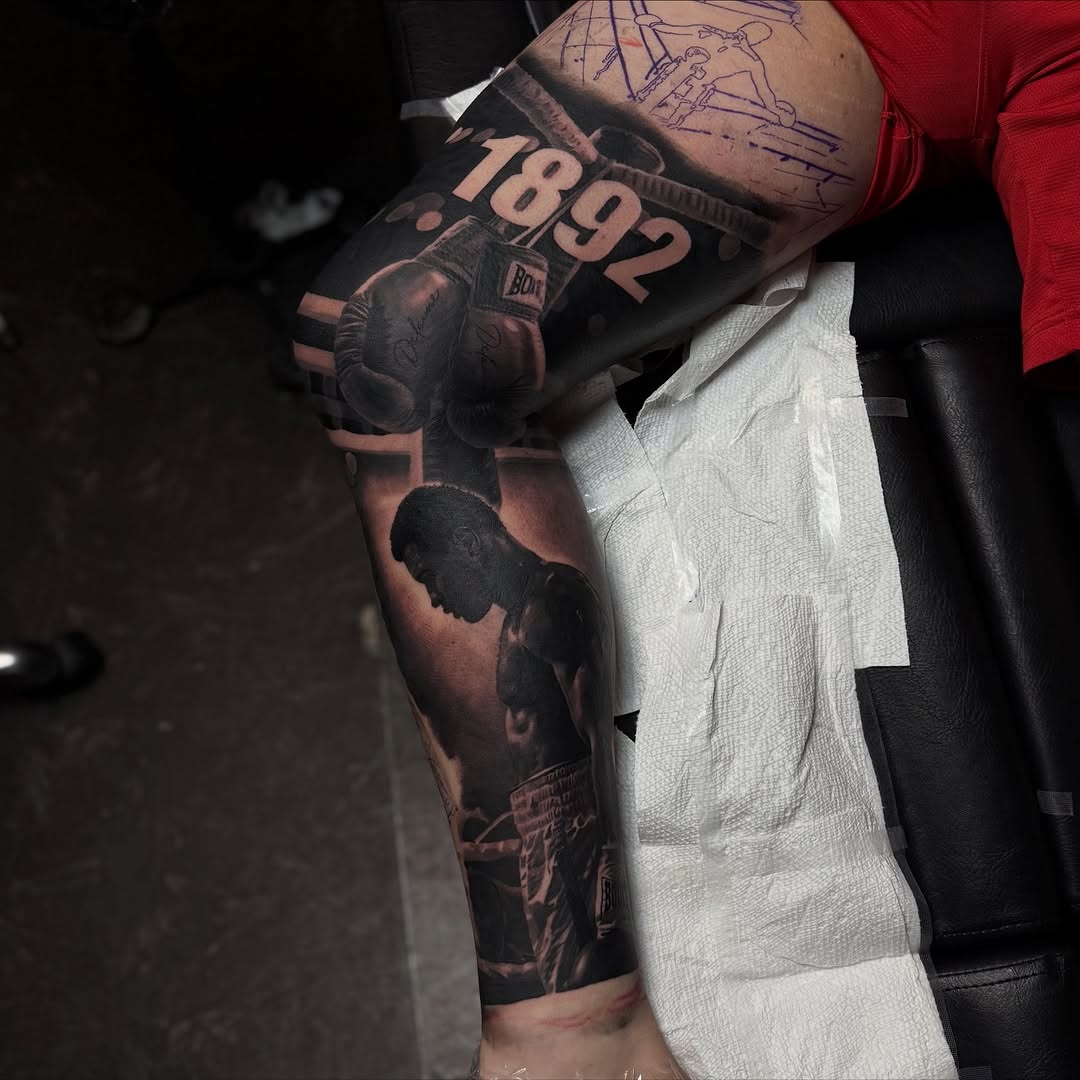 Tattoo by @angels__tattoo — realism, black_and_grey