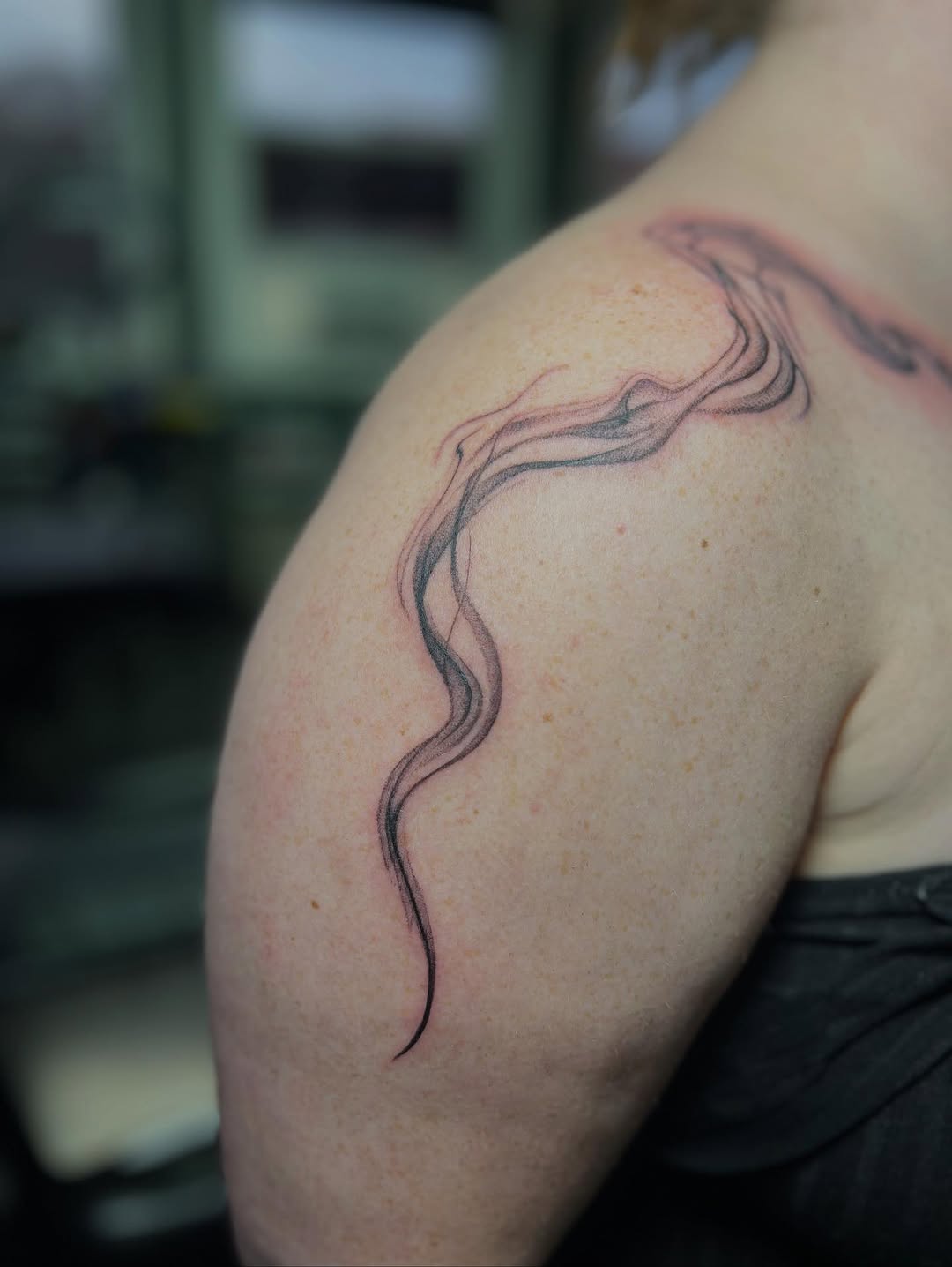 Tattoo by @moemoetattoos — fine_line, black_and_grey