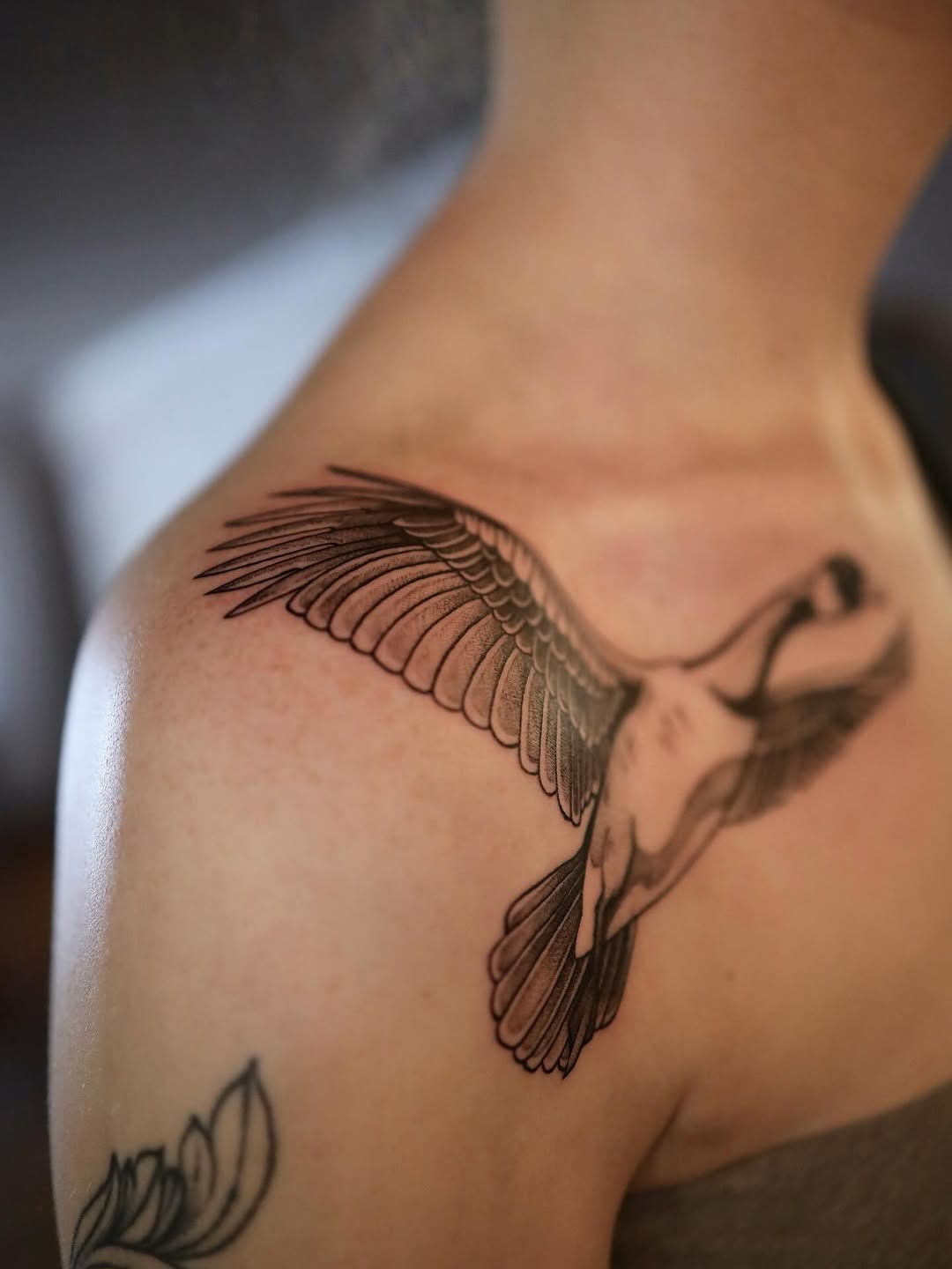 Tattoo by @morganpurcey — black_and_grey
