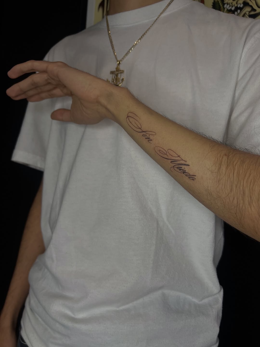 Tattoo by @permanentsticker — lettering_script, fine_line