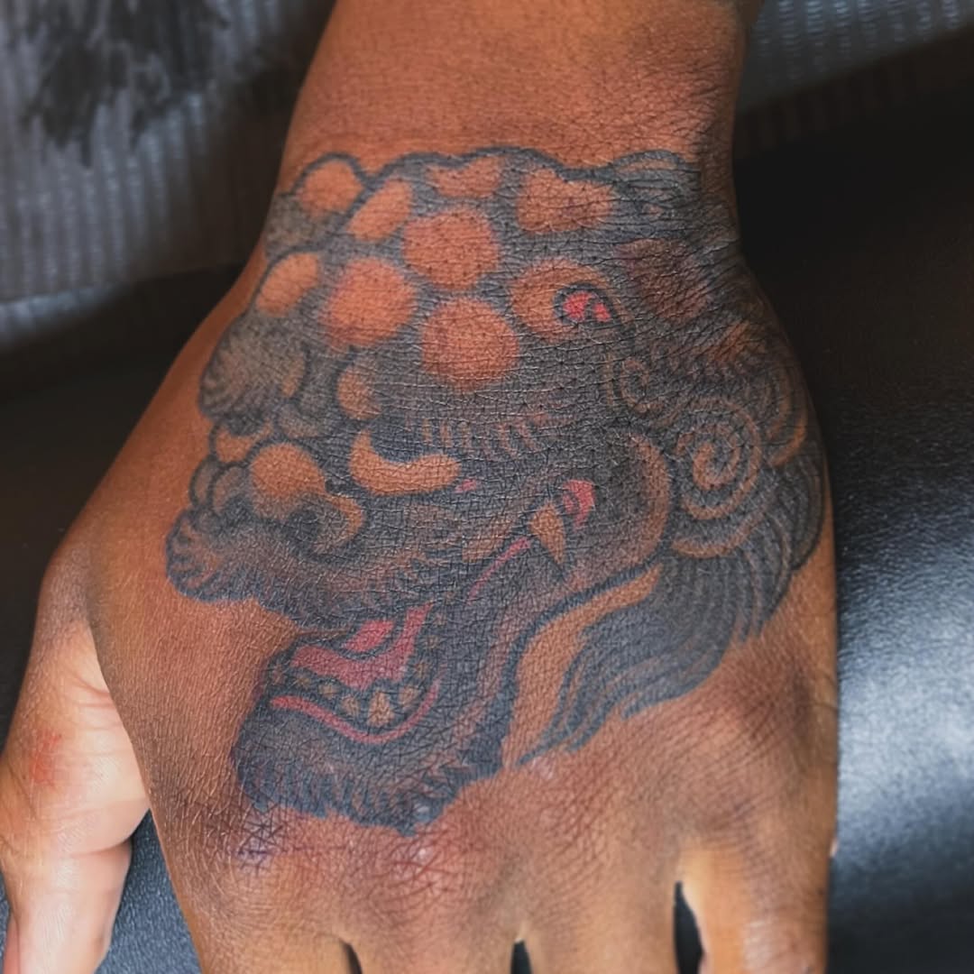 Tattoo by @markpeoplestattoos — japanese_irezumi, black_and_grey