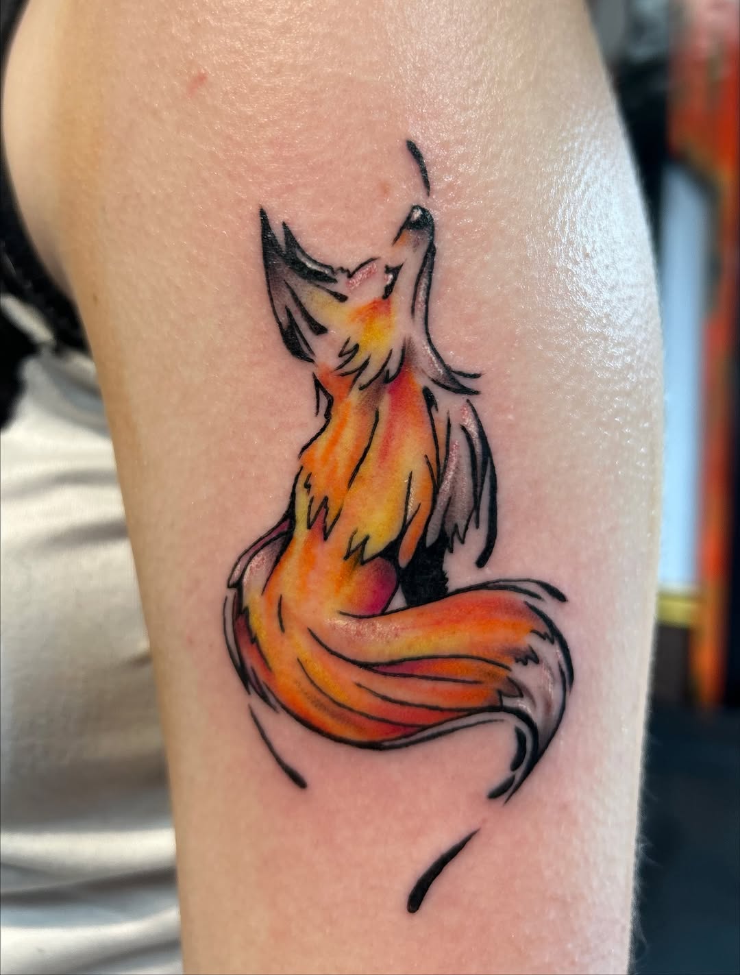Tattoo by @elyse.ink — fine_line, watercolor