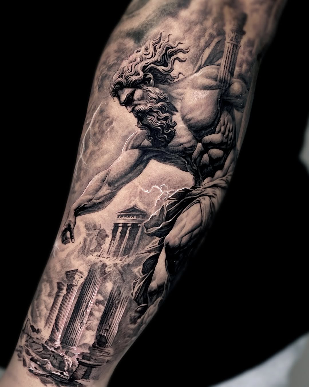 Tattoo by @umzii__tattoo — realism, black_and_grey