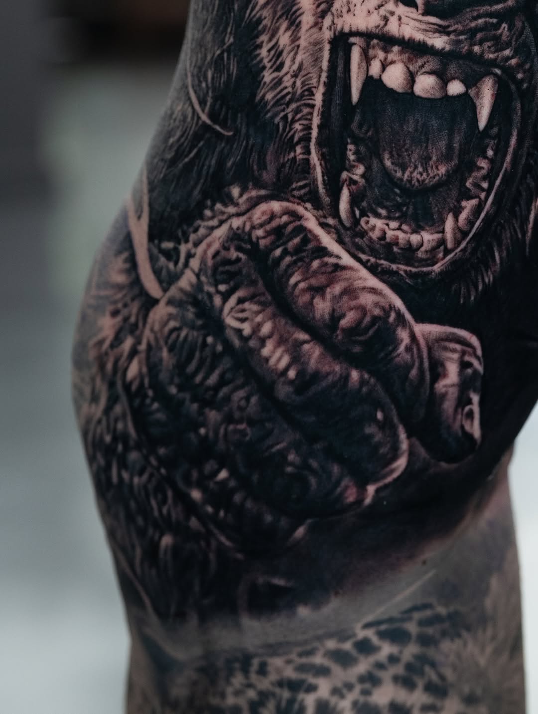 Tattoo by @zakperry_tattoos β realism, black_and_grey
