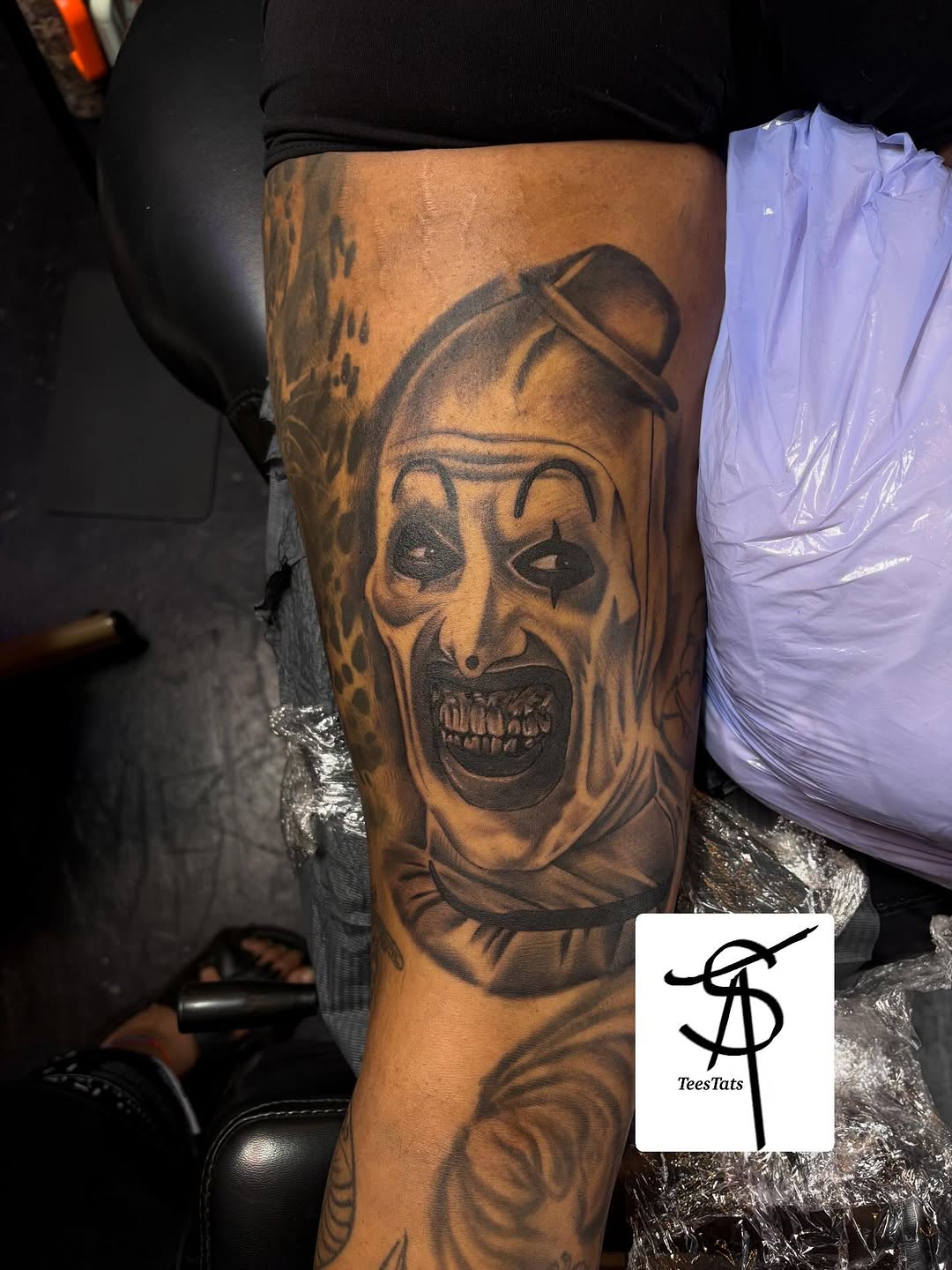 Tattoo by @tatte3_ — black_and_grey, realism
