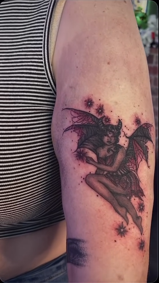 Tattoo by @sanguis_venus_tattoo — illustrative, dark_realism