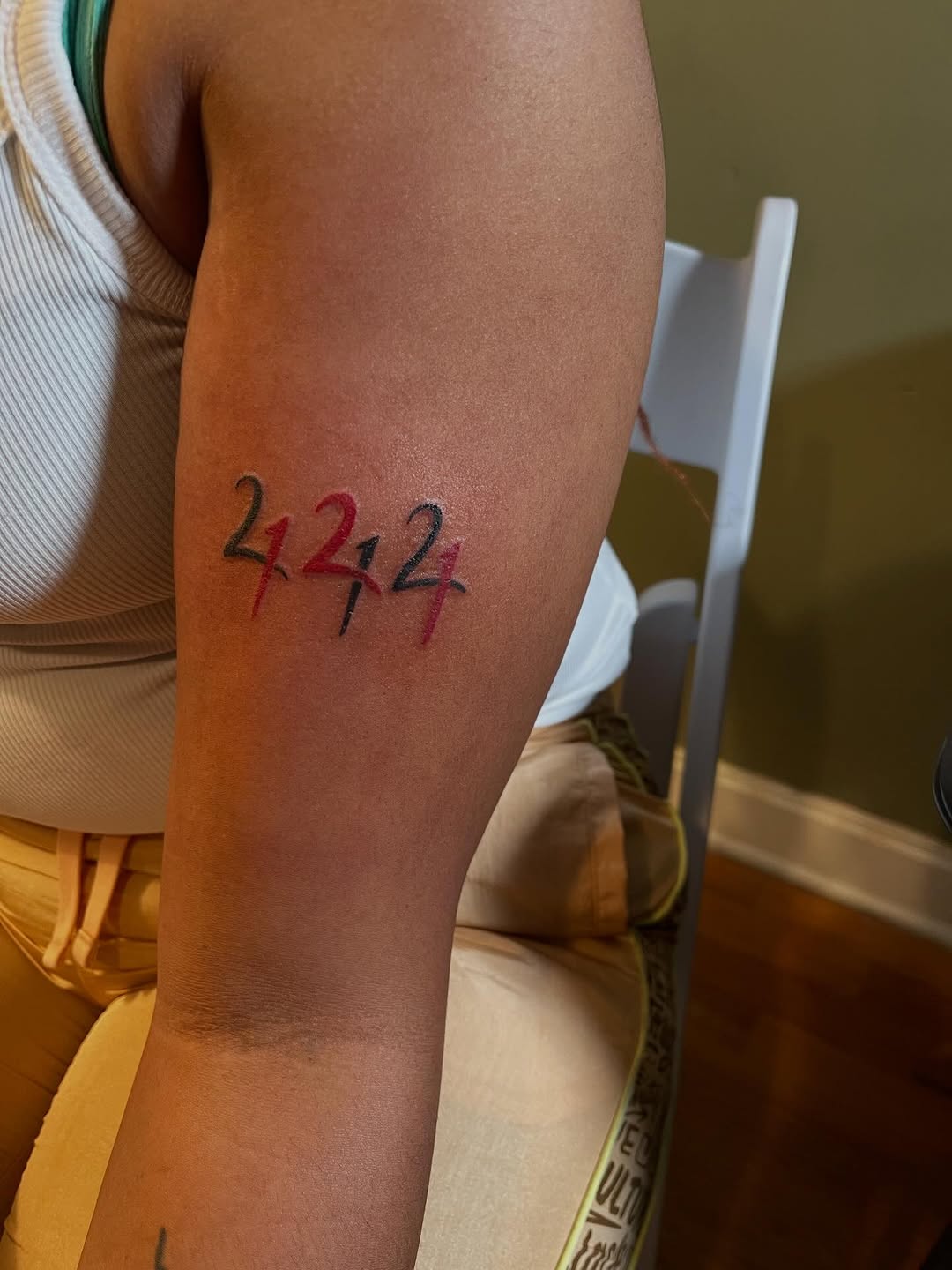 Tattoo by @da_madtatter — lettering_script, minimalist