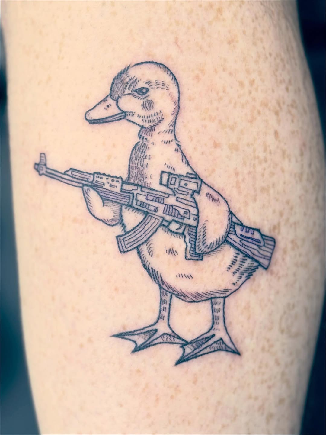 Tattoo by @aaronhassler_tattoos — illustrative, black_and_grey