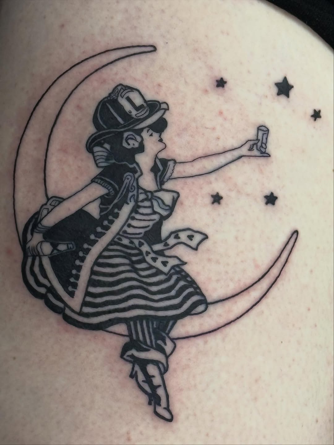 Tattoo by @aaronhassler_tattoos — illustrative, blackwork
