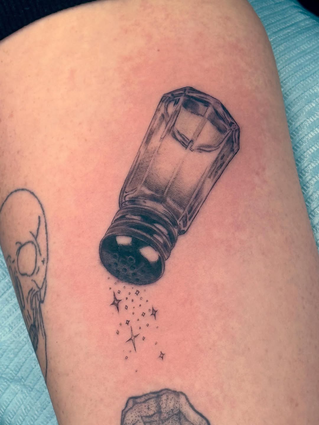 Tattoo by @aaronhassler_tattoos — illustrative, black_and_grey