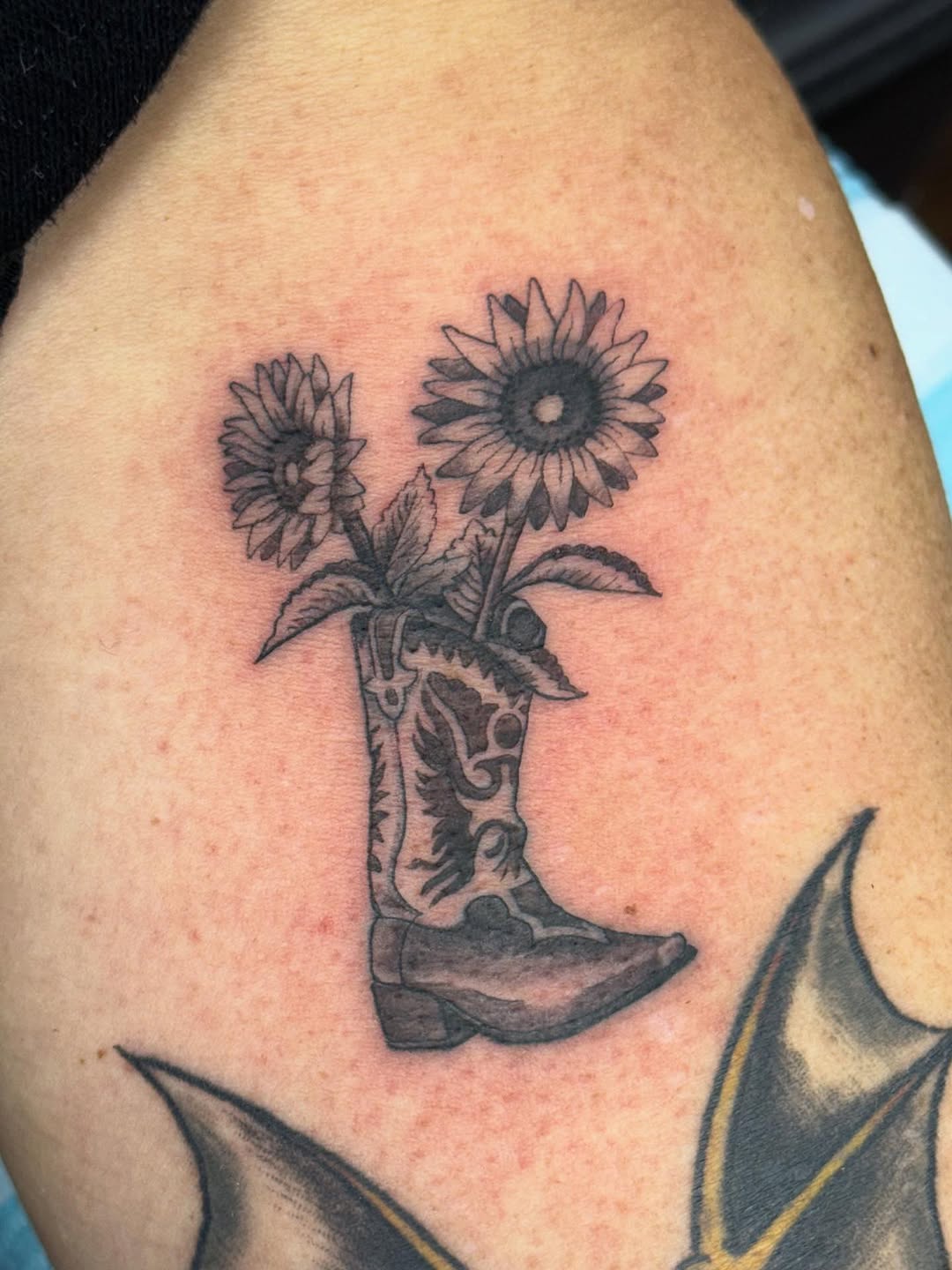 Tattoo by @aaronhassler_tattoos — illustrative, black_and_grey