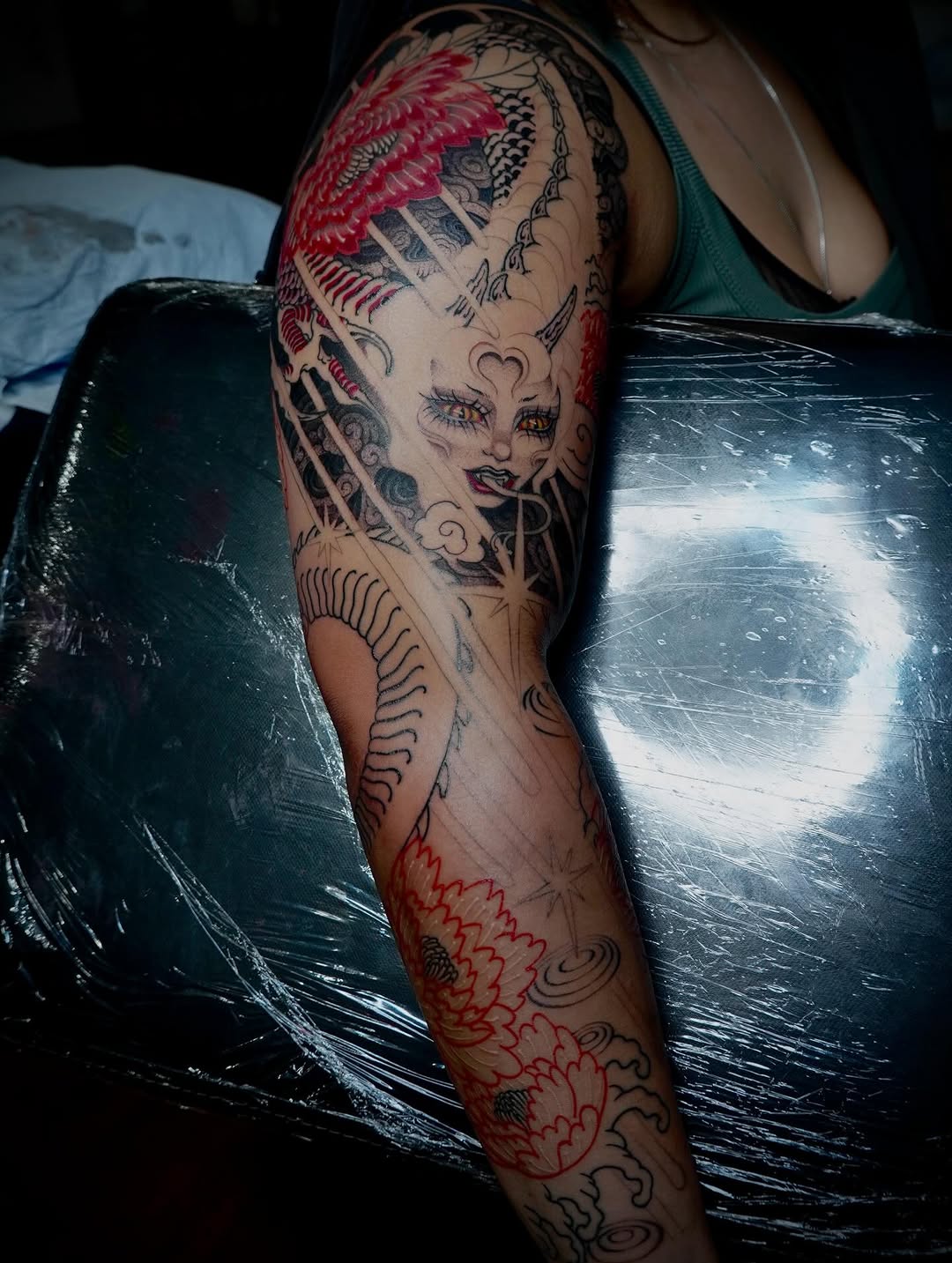 Tattoo by @jaded_youth_ — japanese_irezumi, black_and_grey