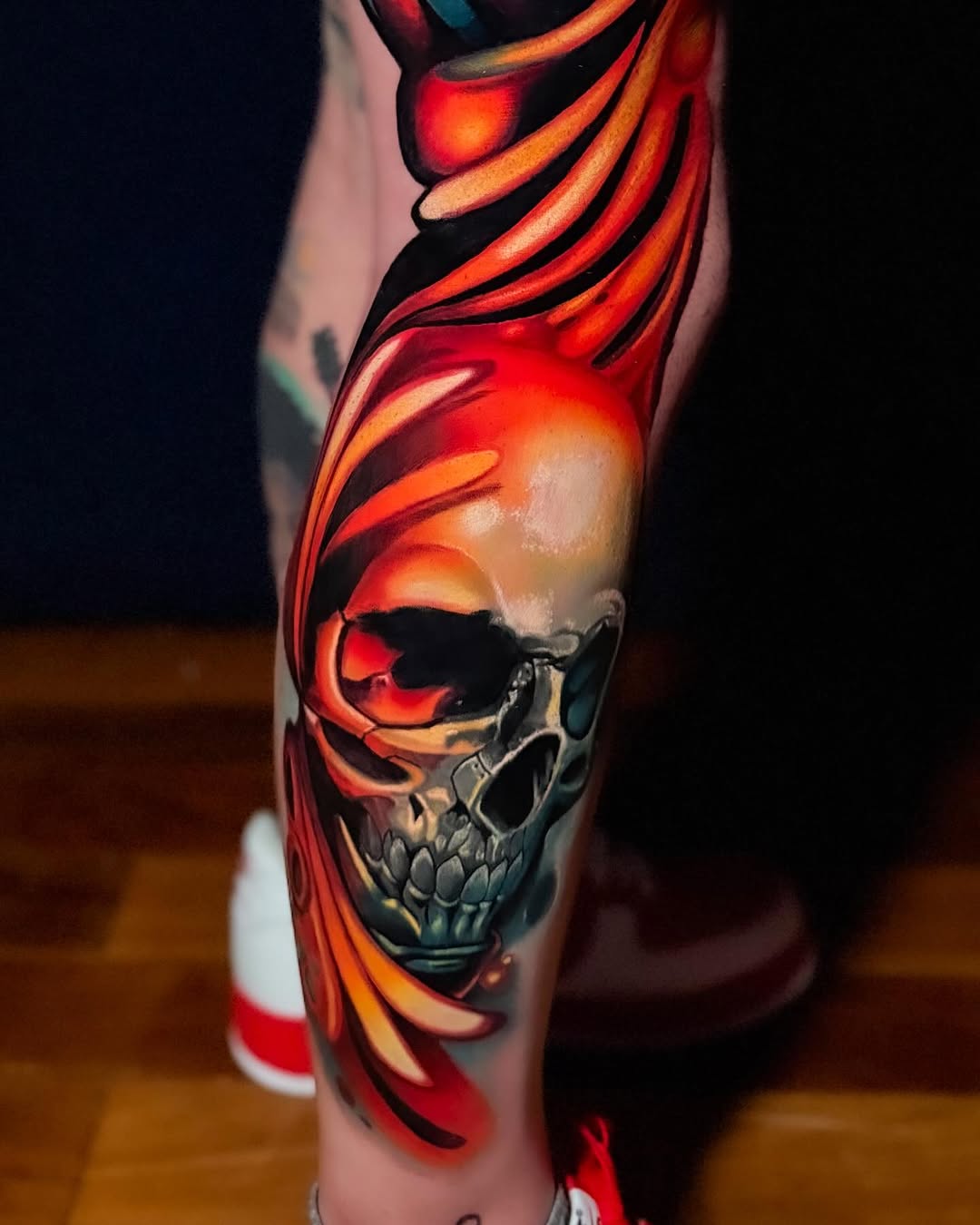 Tattoo by @sketchink08 β realism, black_and_grey