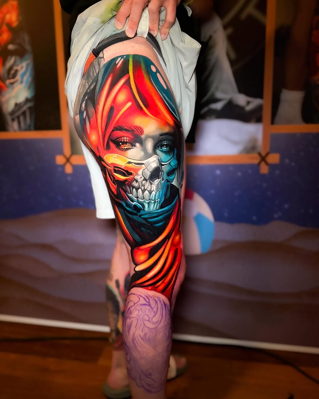 Tattoo by @sketchink08 β realism, trash_polka