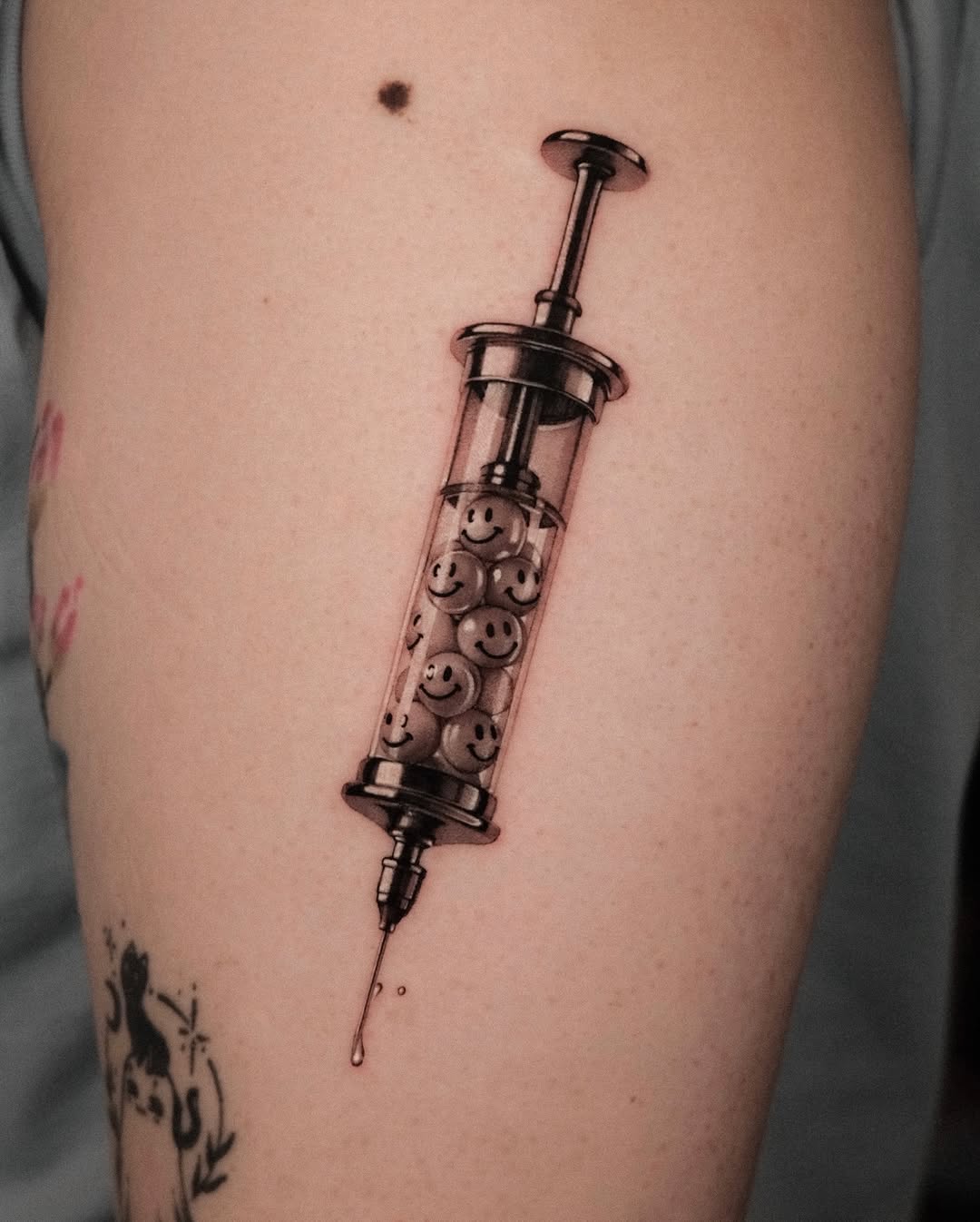 Tattoo by @dionne.tattoo โ realism, black_and_grey