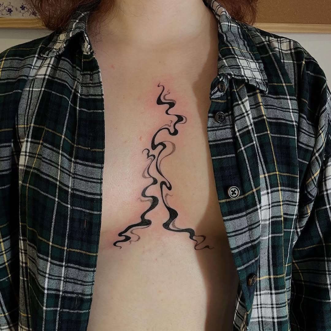Tattoo by @iris.tats — illustrative, black_and_grey