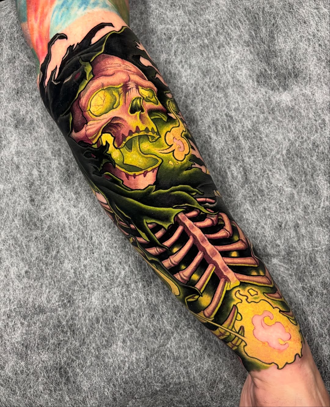 Tattoo by @jonronzka — illustrative, dark_realism