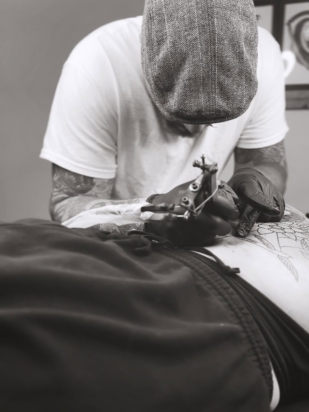 Tattoo by @travstattoos — illustrative, black_and_grey