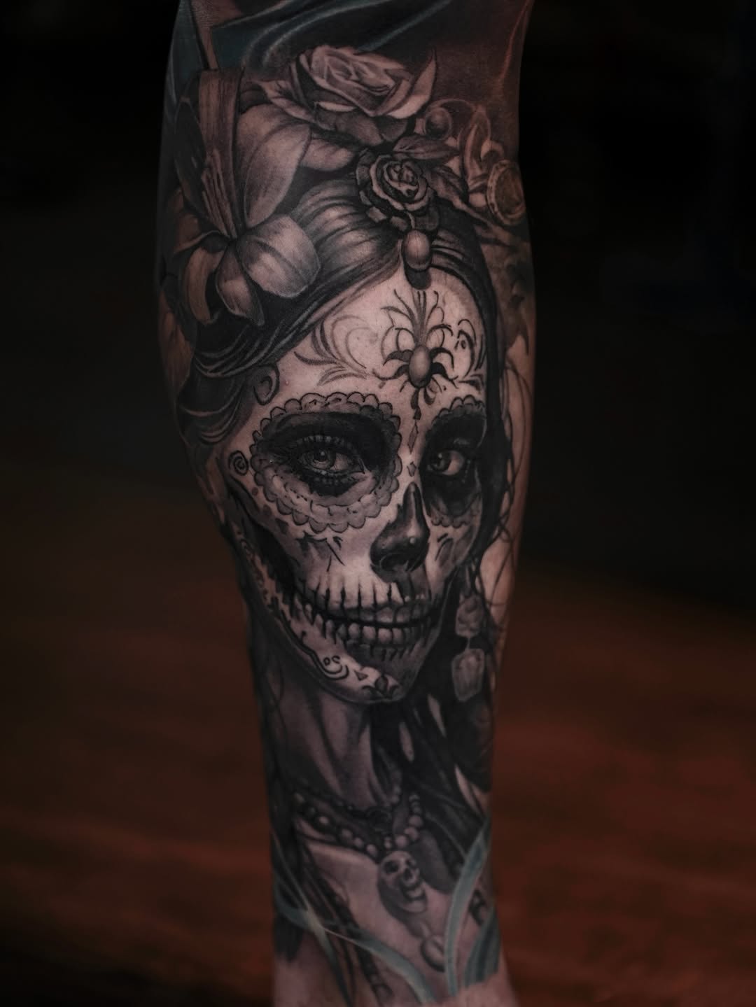 Tattoo by @dparamonov — black_and_grey, realism