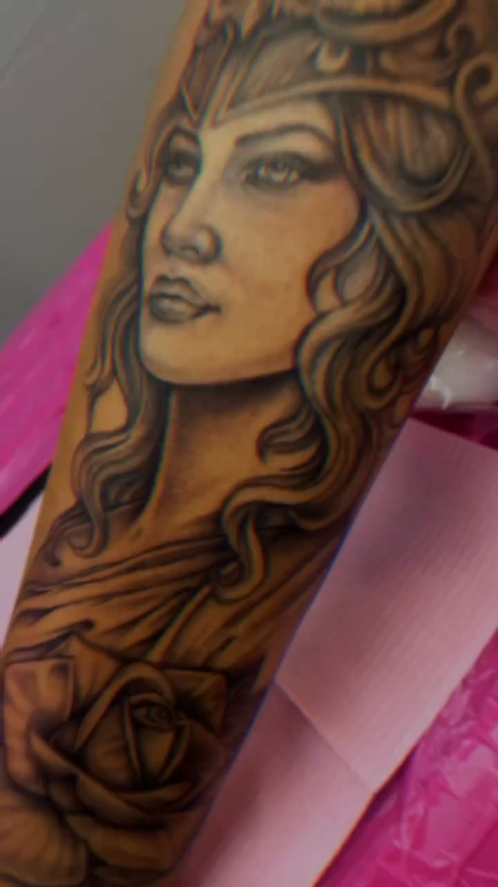 Tattoo by @inknpaint.society โ realism, black_and_grey