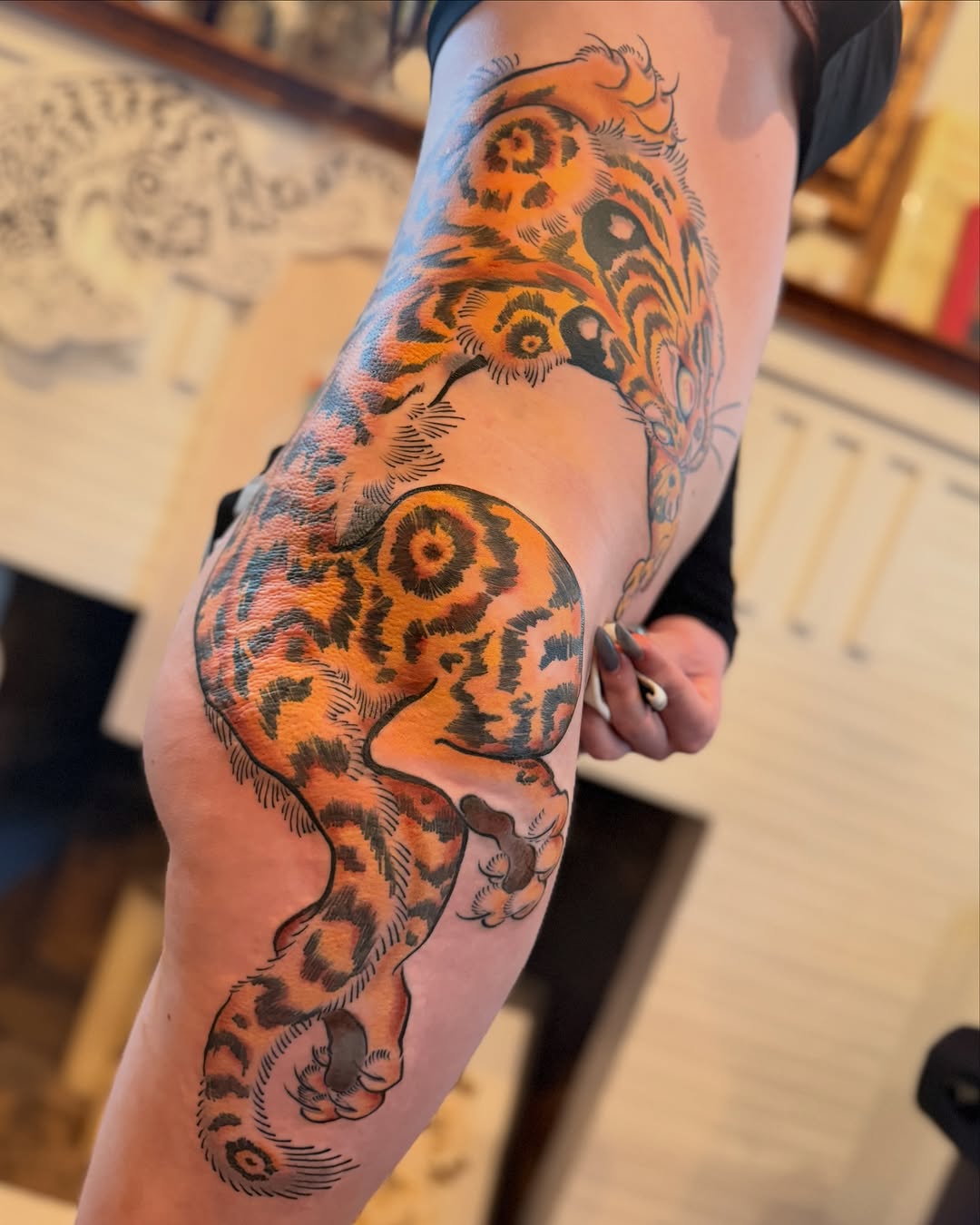 Tattoo by @morgan_tattoos — japanese_irezumi, black_and_grey