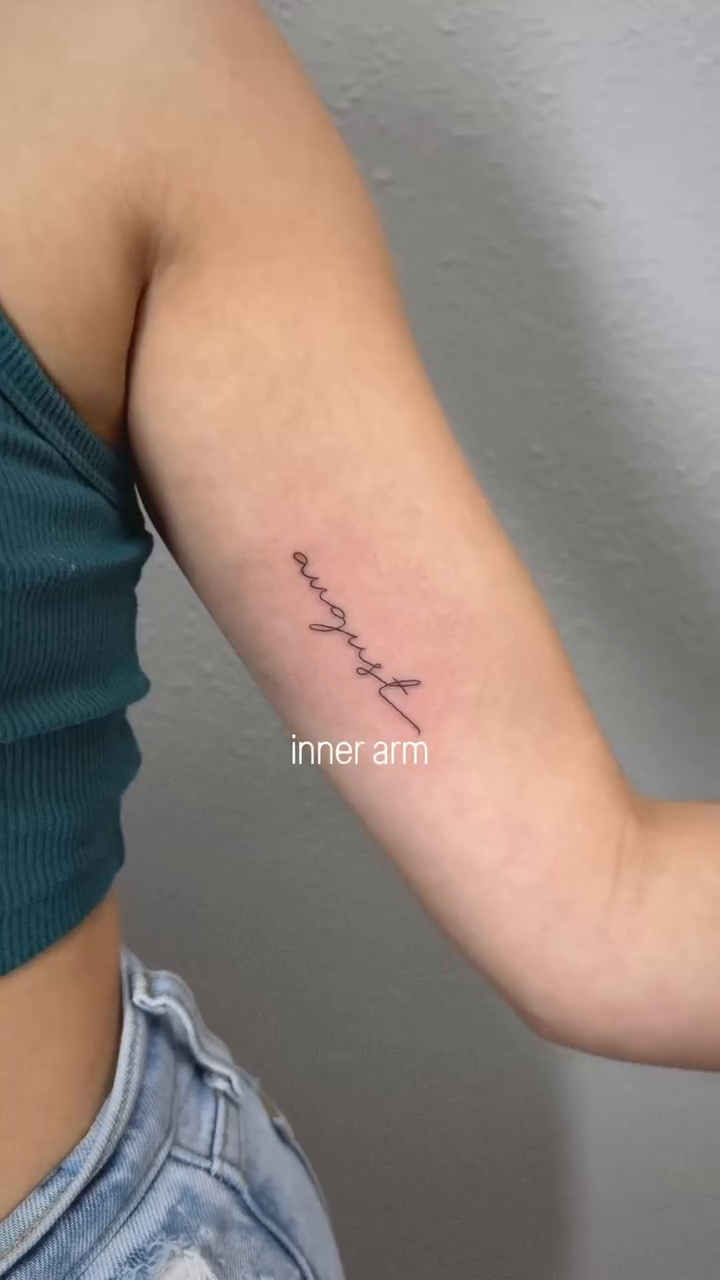 Tattoo by @av.tattooartist — fine_line, lettering_script