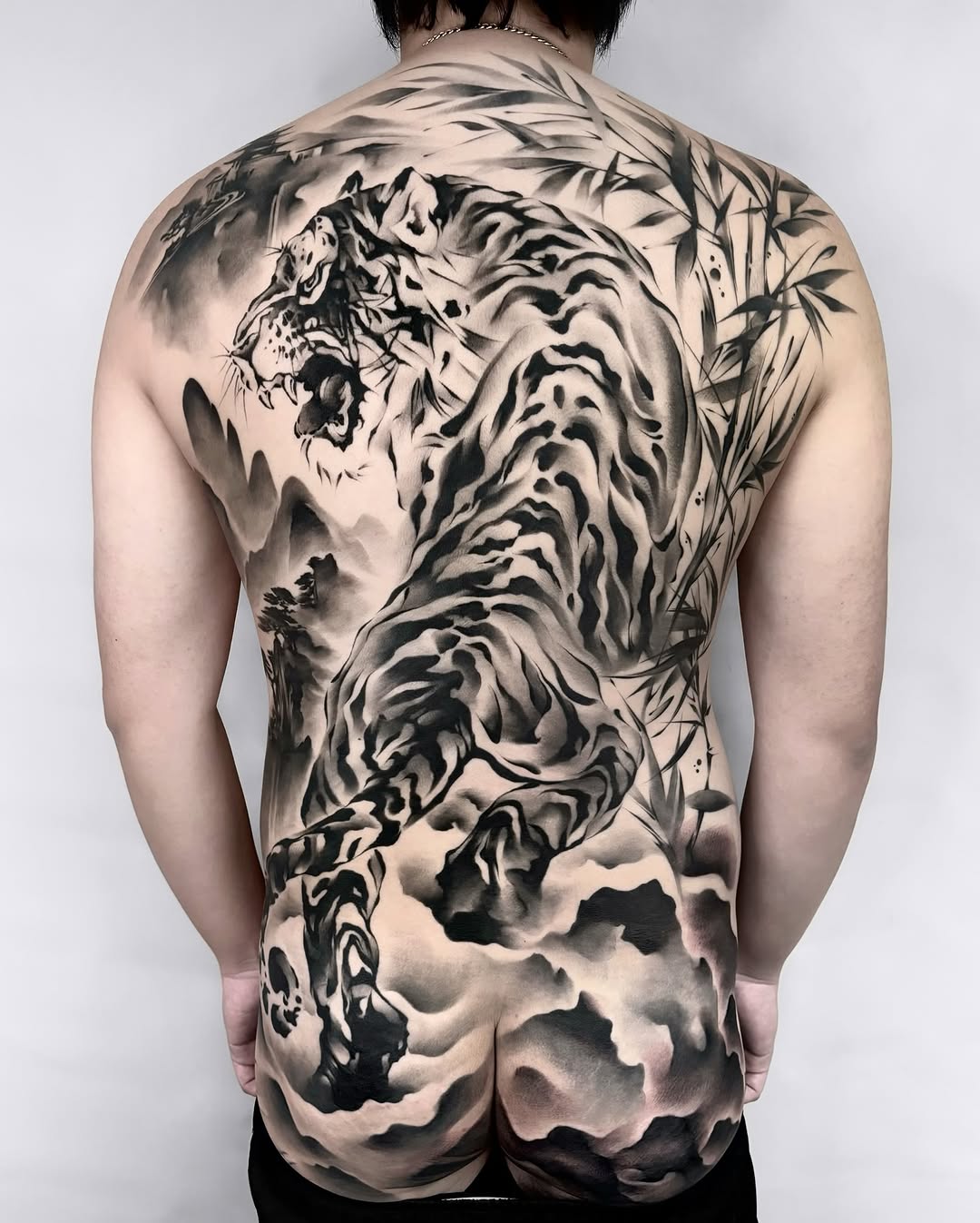 Tattoo by @jing.ink — japanese_irezumi, black_and_grey