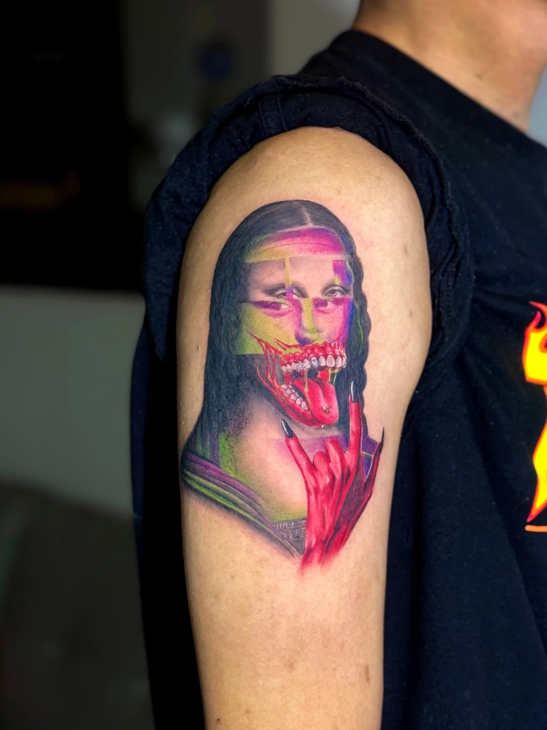 Tattoo by @tamaris.tattoo — realism, trash_polka