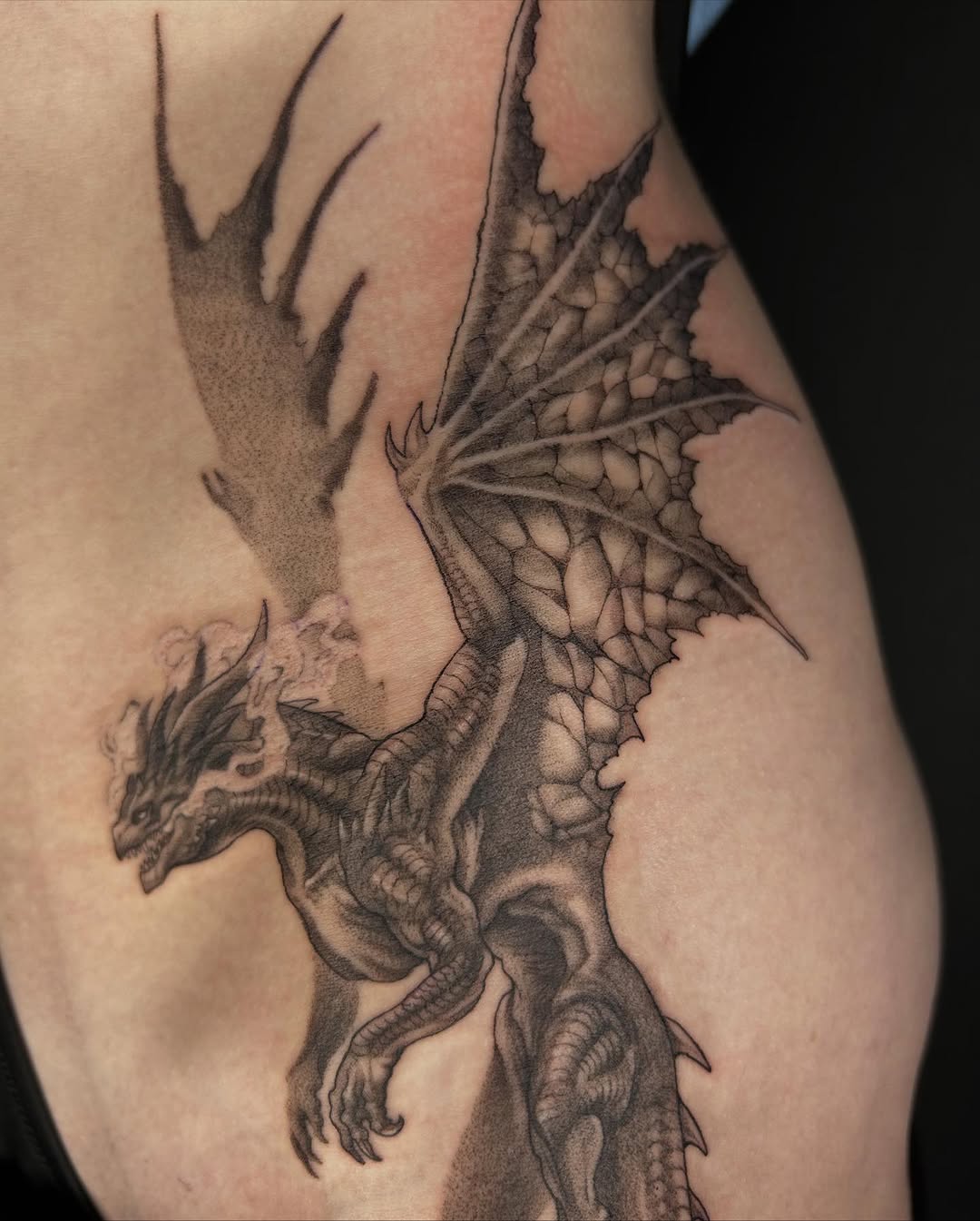 Tattoo by @frostyflakes.ink — realism, black_and_grey