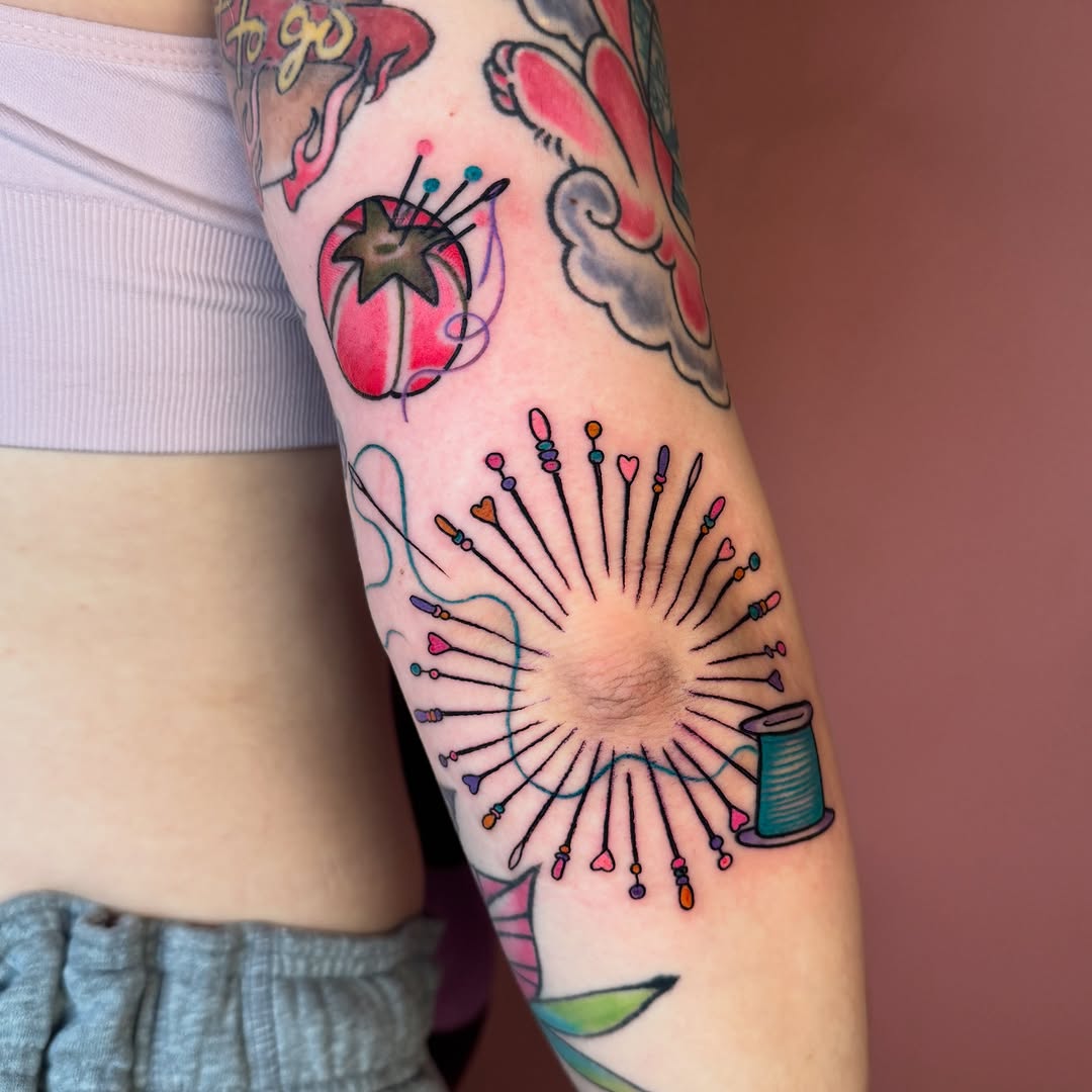 Tattoo by @badassbutterfly — illustrative, new_school