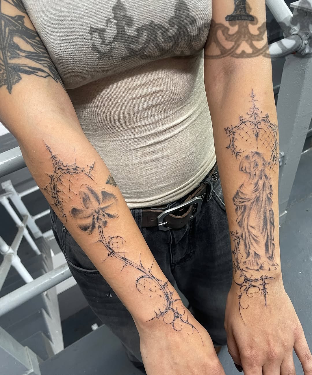 Tattoo by @carlyjordyn — fine_line, black_and_grey