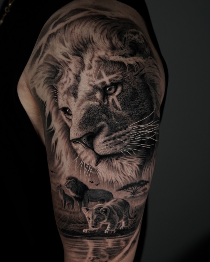 Tattoo by @jac_alonso — realism, black_and_grey