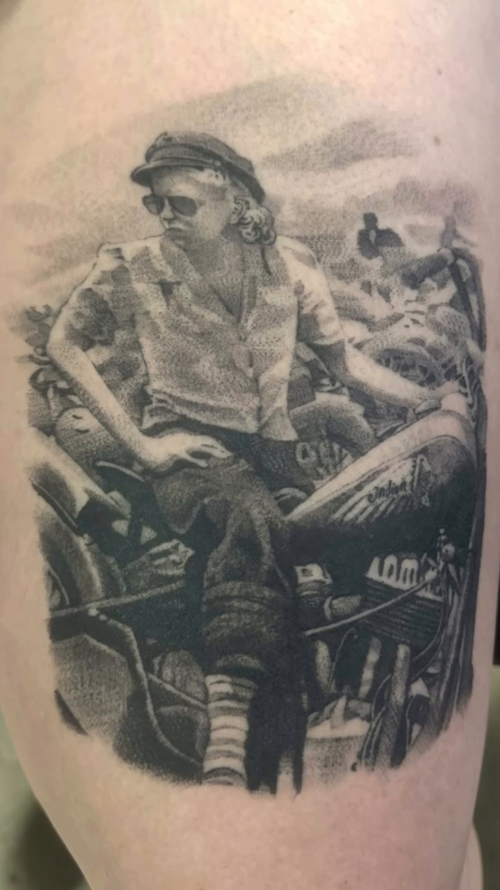 Tattoo by @justinhendrick — realism, black_and_grey