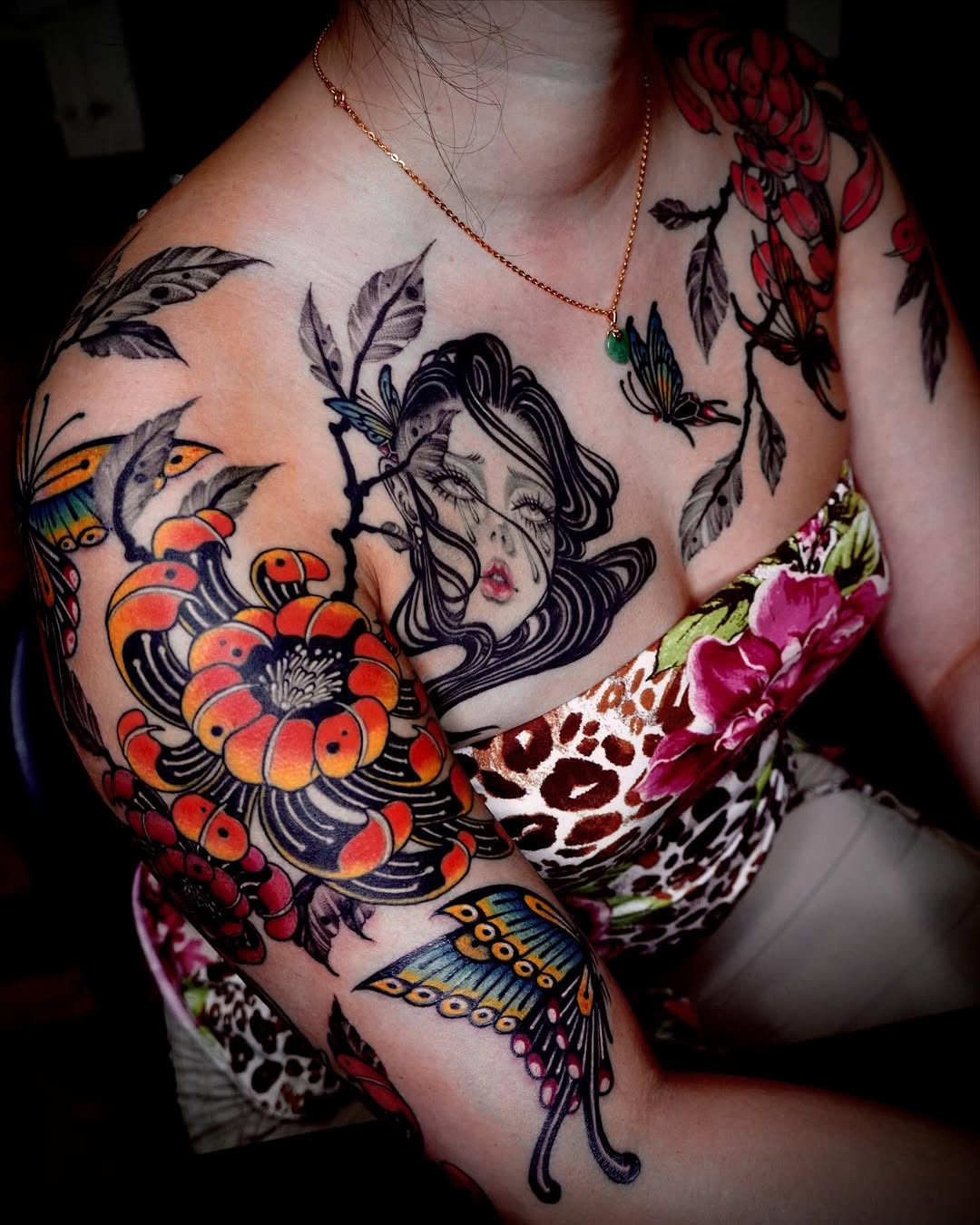 Tattoo by @jaded_youth_ — japanese_irezumi, neo_traditional
